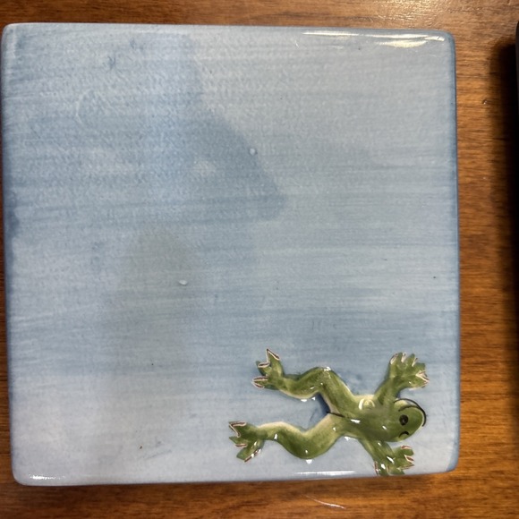 Pottery Barn Ceramic Frog Coasters - Picture 5 of 6